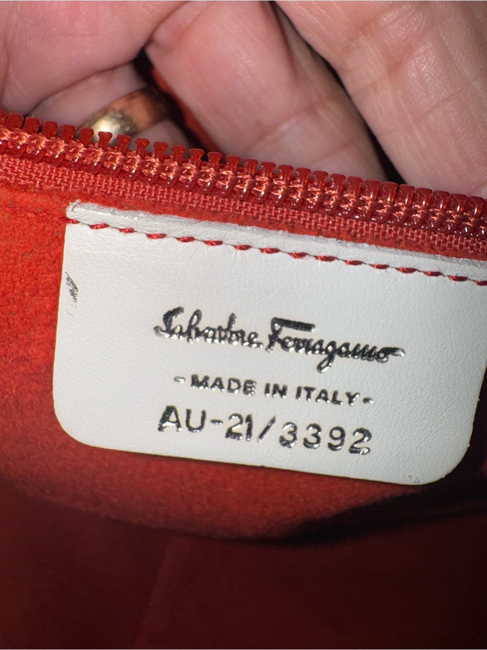 Salvatore Ferragamo White Tote with Multicolor Perforated Accents - Picture 12 of 16
